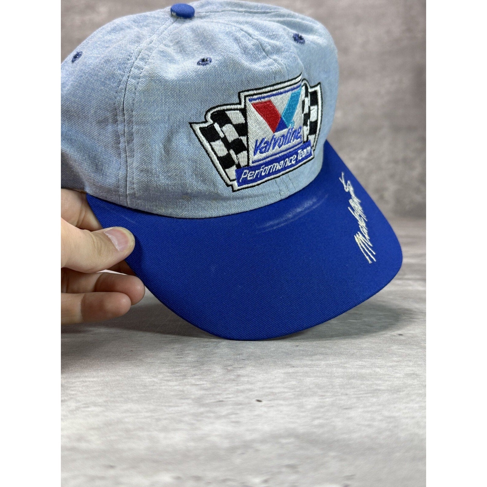 Vintage Mark Martin #6 Nascar Valvoline Performance Team Strapback Hat OSFA