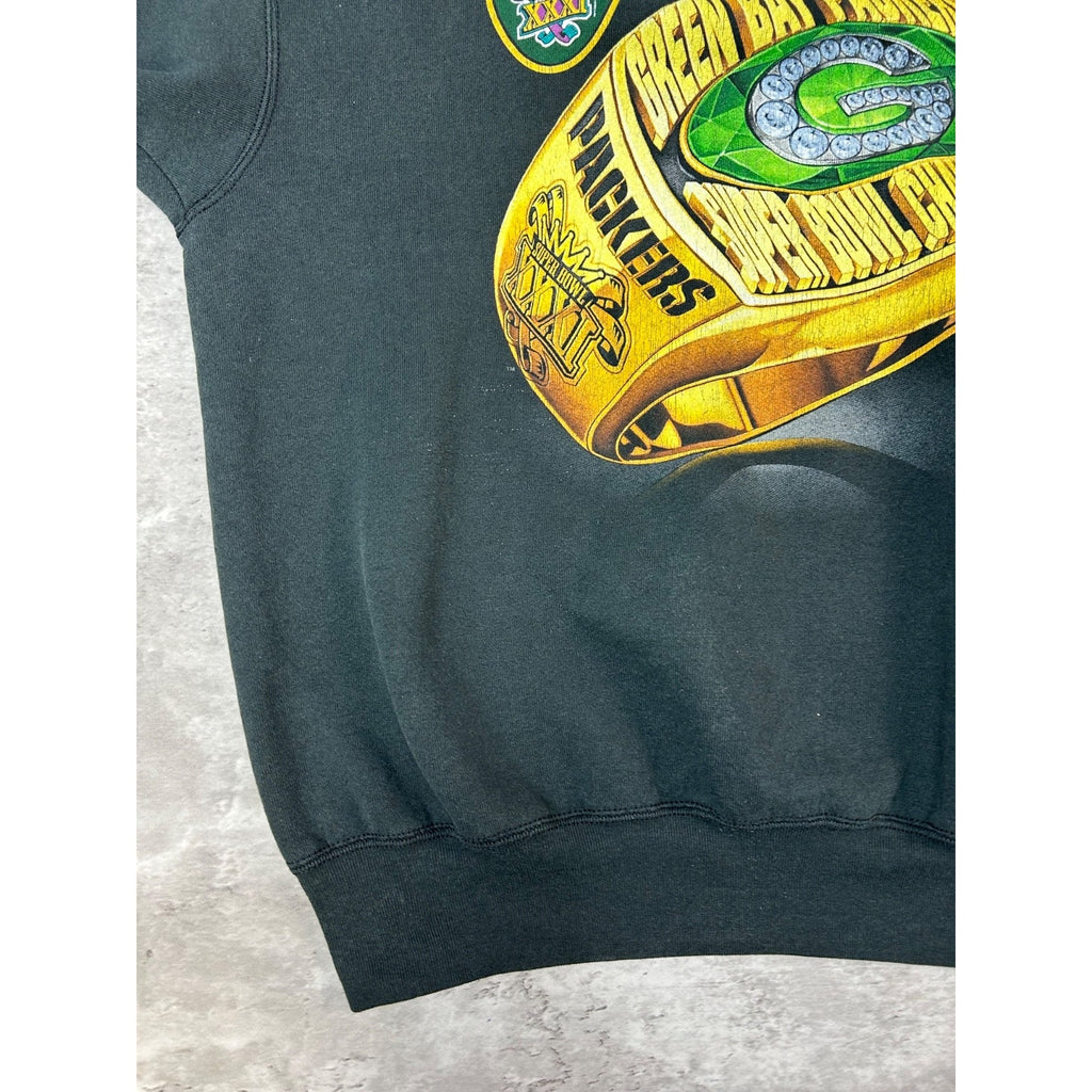 Vintage 1997 Green Bay Packers NFL Super Bowl XXXI Champs Sweatshirt Size 2XL