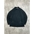Vintage 90s Nike Embroidered Swoosh Mock Neck Long Sleeve T-Shirt Size Large