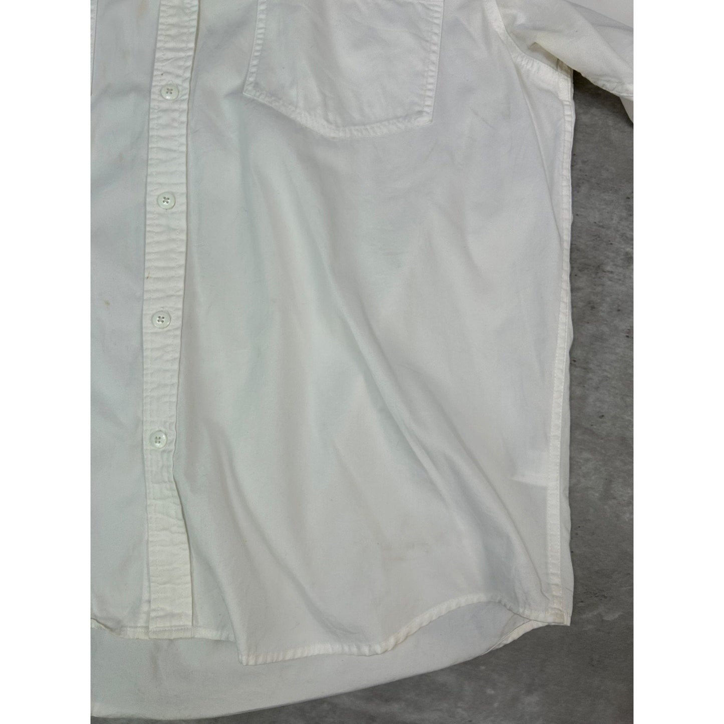 Harley Davidson Graphic Long Sleeve Button Up Shirt Size XL White