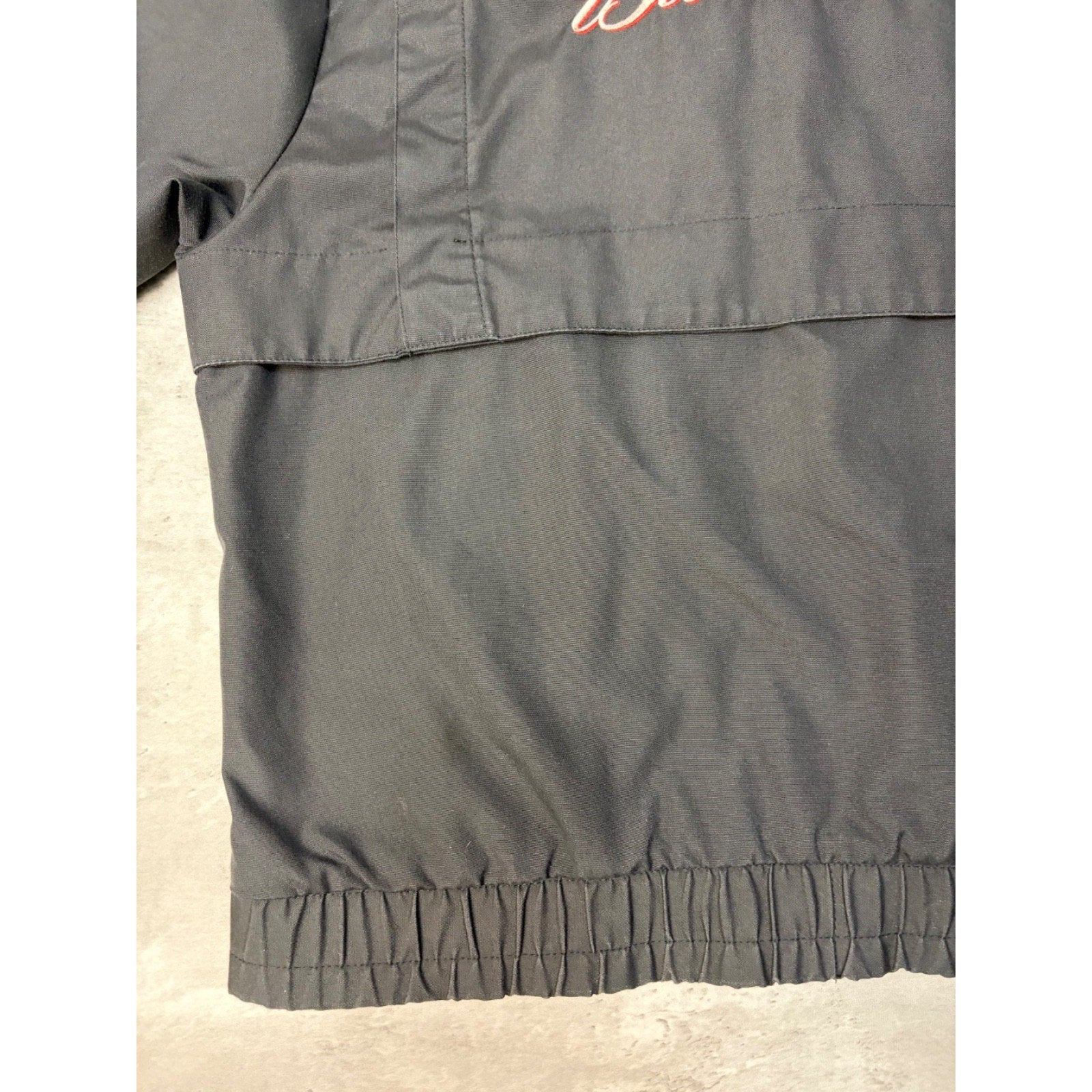 Vintage 80s/90s Budweiser Embroidered Logo Full Zip Bomber Jacket Size XL