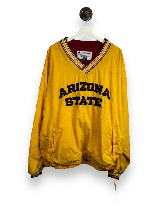 Vintage 90s Arizona State Sundevils NCAA Champion Nylon Pullover Jacket Size XL