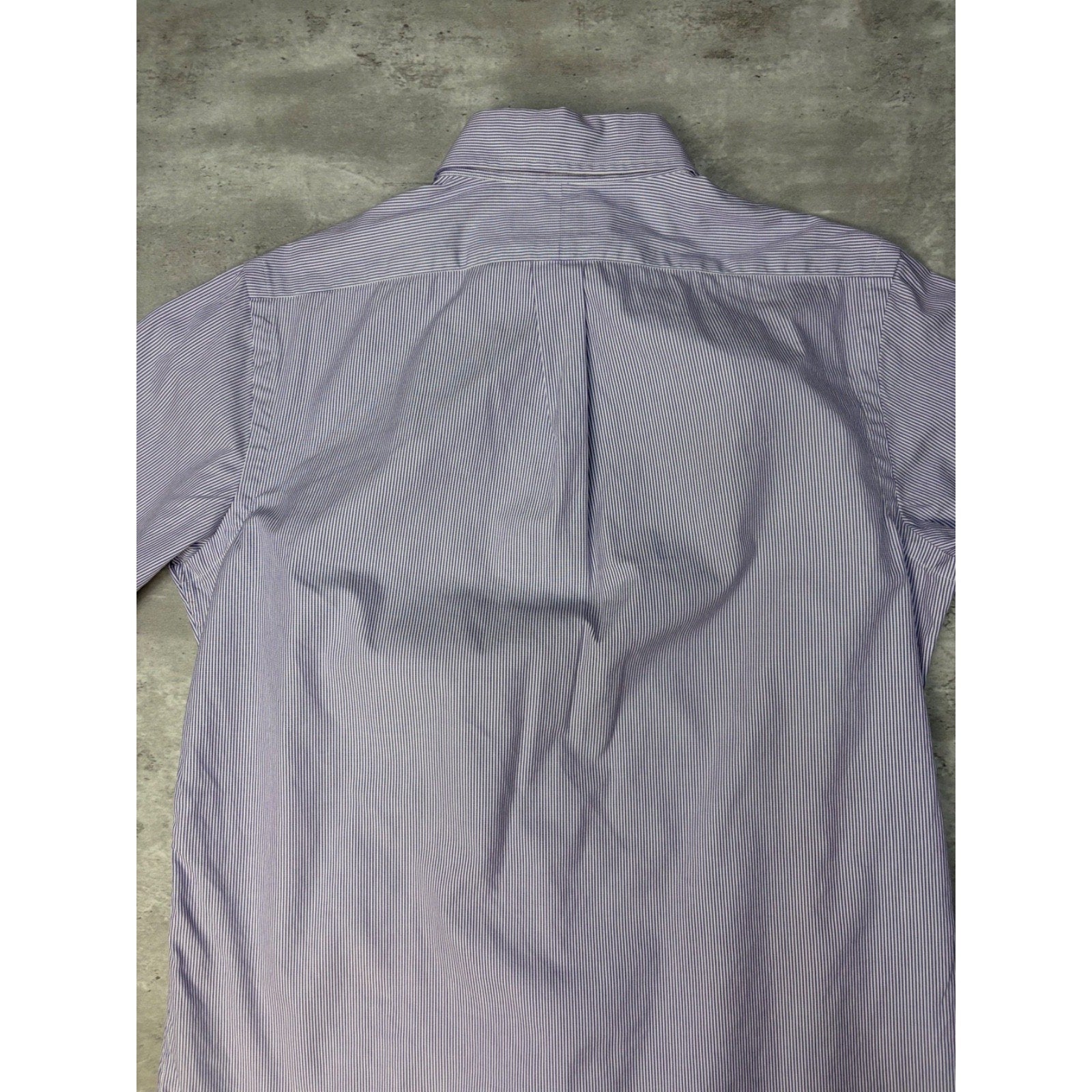 Vintage Polo Ralph Lauren Embroidered Pony Striped Button Up Shirt Size Large