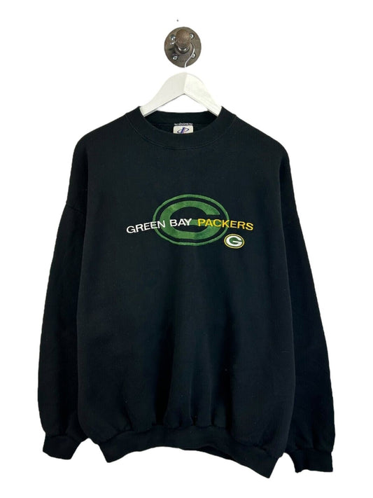 Vintage 90s Green Bay Packers NFL Embroidered Football Sweatshirt Size XL