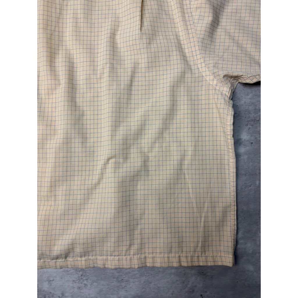 Croft & Barrow Plaid Single Pocket Reworked Cropped Button Up Shirt Size XL