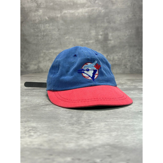 Vintage 90s Toronto Blue Jays Embroidered Logo Baseball Strapback Hat OSFA