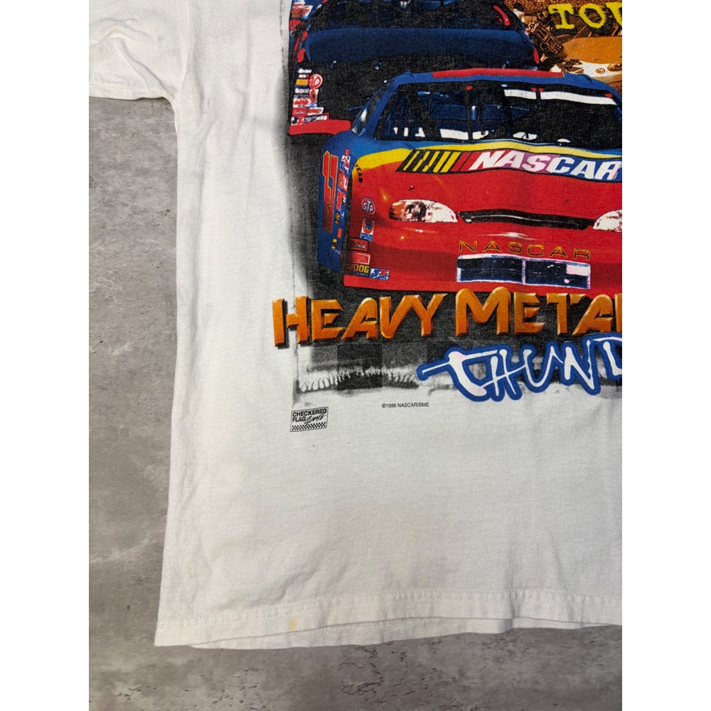 Vintage 1999 Nascar Winston Cup Tour Racing Schedule Graphic T-Shirt Size XL