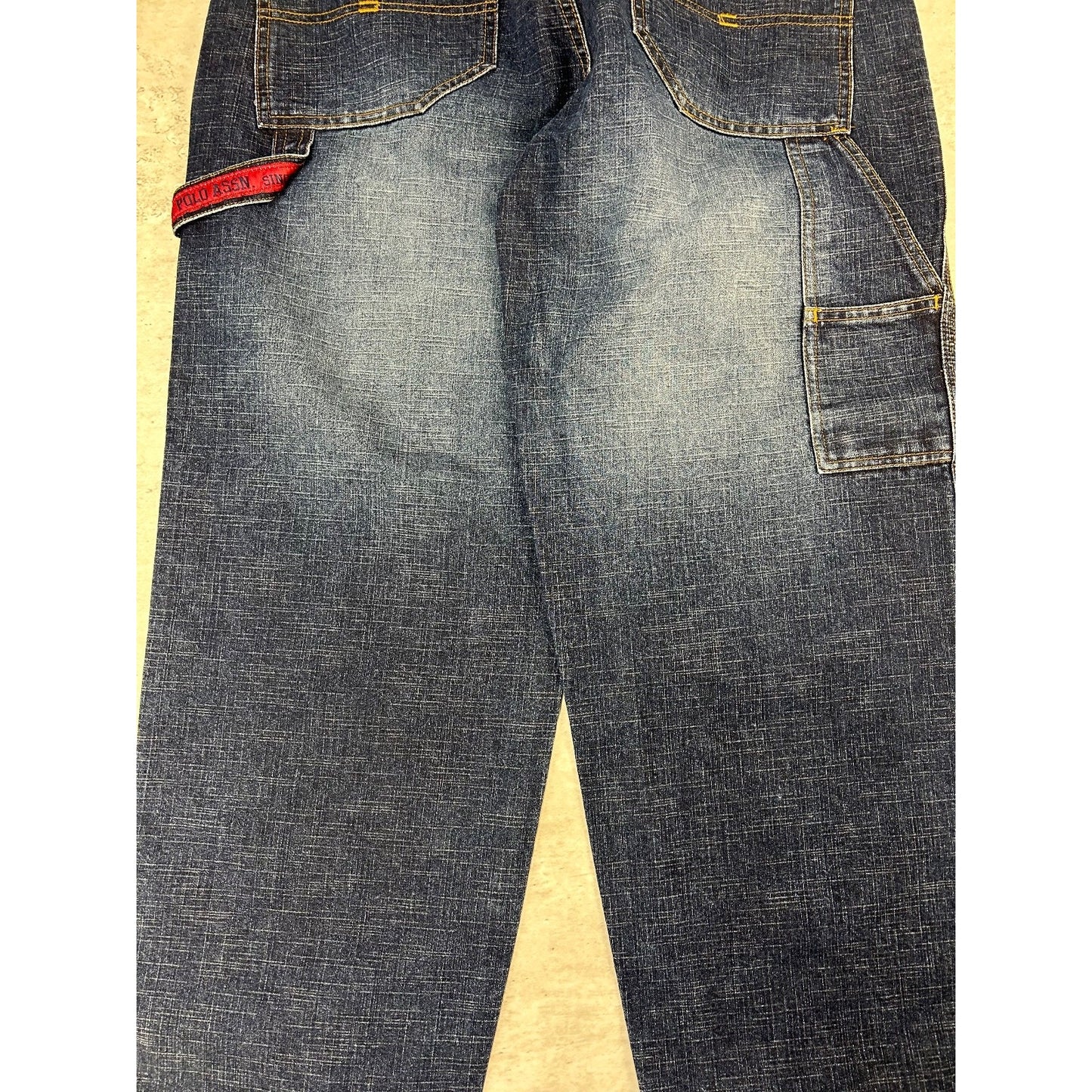 Vintage 2000s U.S. Polo Assn. Dark Wash Baggy Fit Denim Pants Size 33