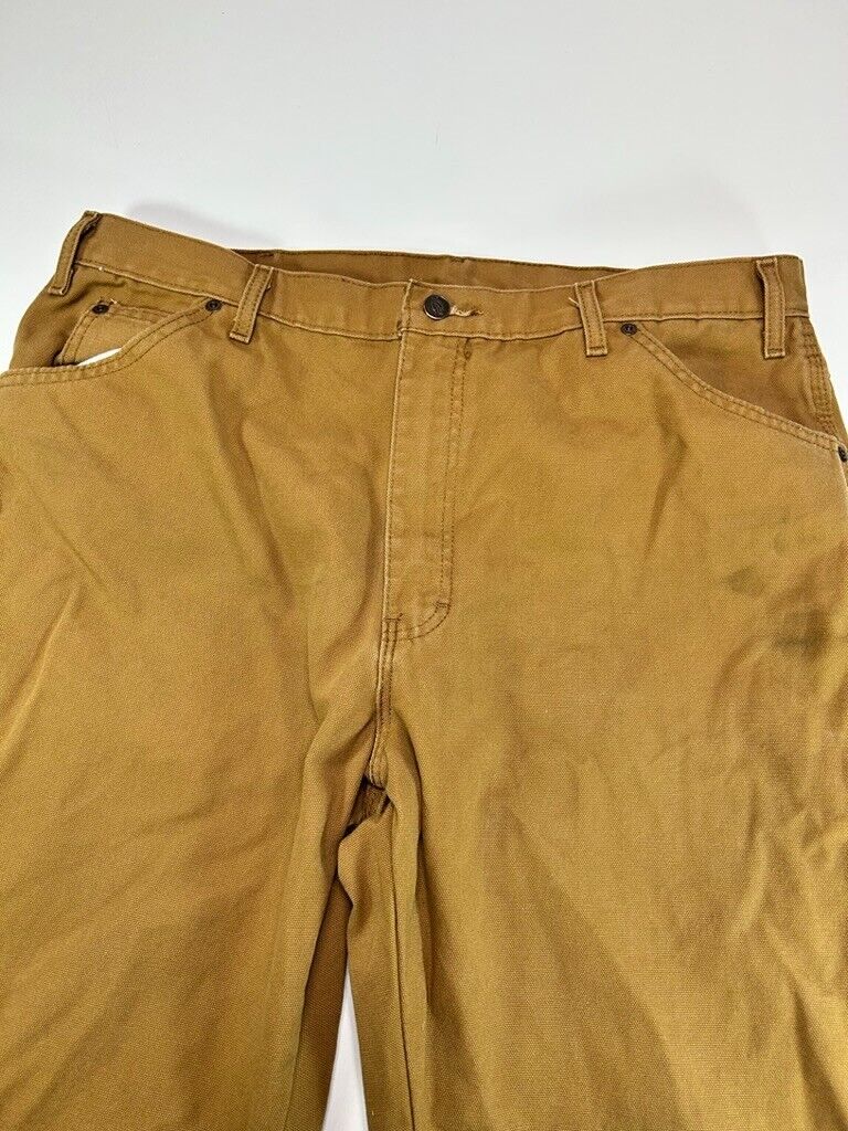 Dickies Canvas Workwear Carpenter Pants Size 36 Tan