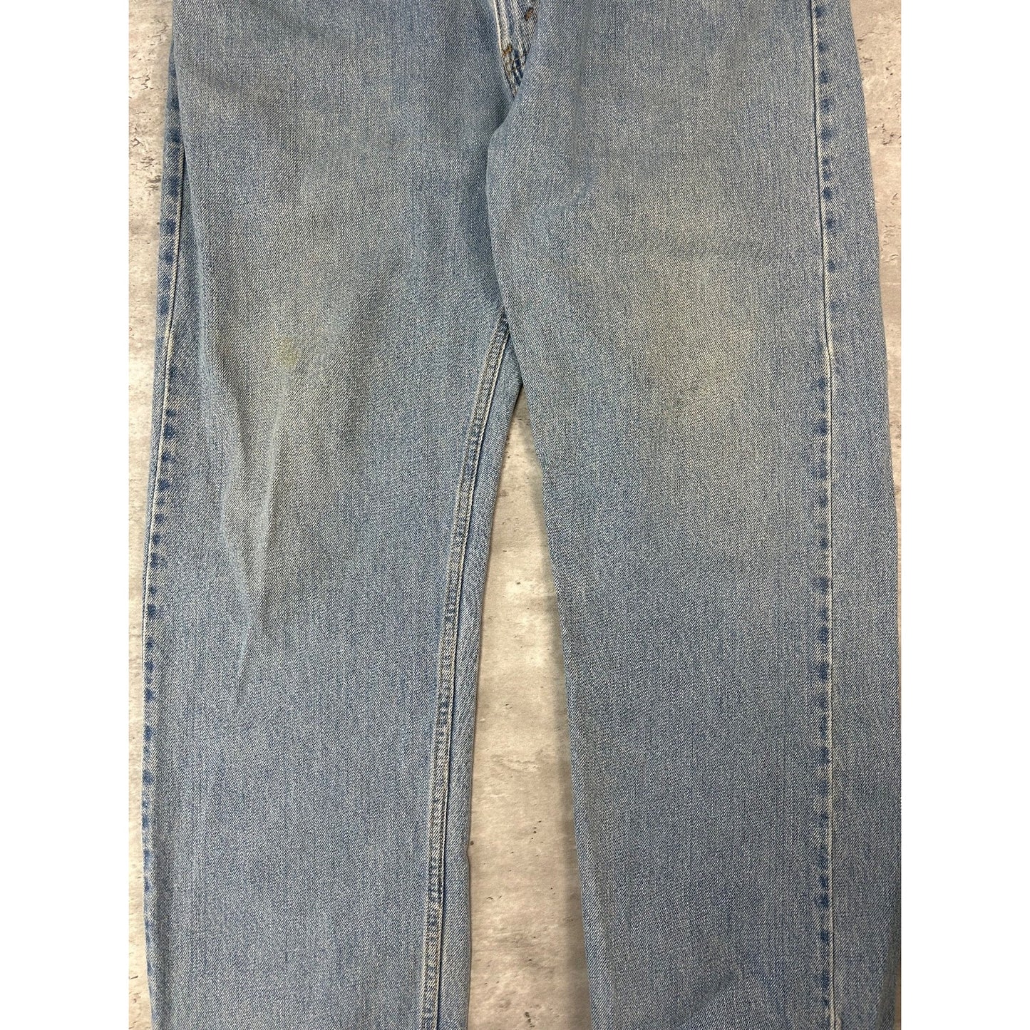 Vintage 90s Levis 505 Red Tab Light Wash Denim Pants Size 36 Blue