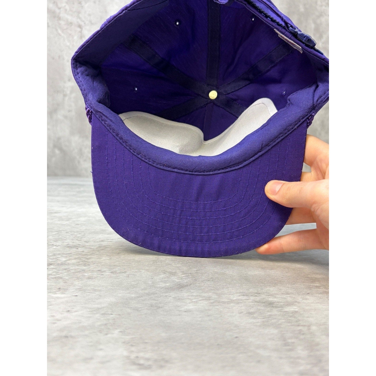 Vintage 90s Panama City Beach Spellout Graphic Strapback Hat OSFA