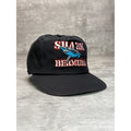 Vintage 90s Bermuda Embroidered Shark Destination Snapback Hat OSFA Black