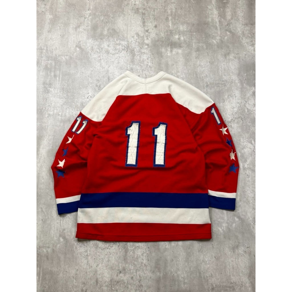 Vintage 80s/90s Mike Gartner #11 Washington Capitals NHL Hockey Jersey Sz Medium