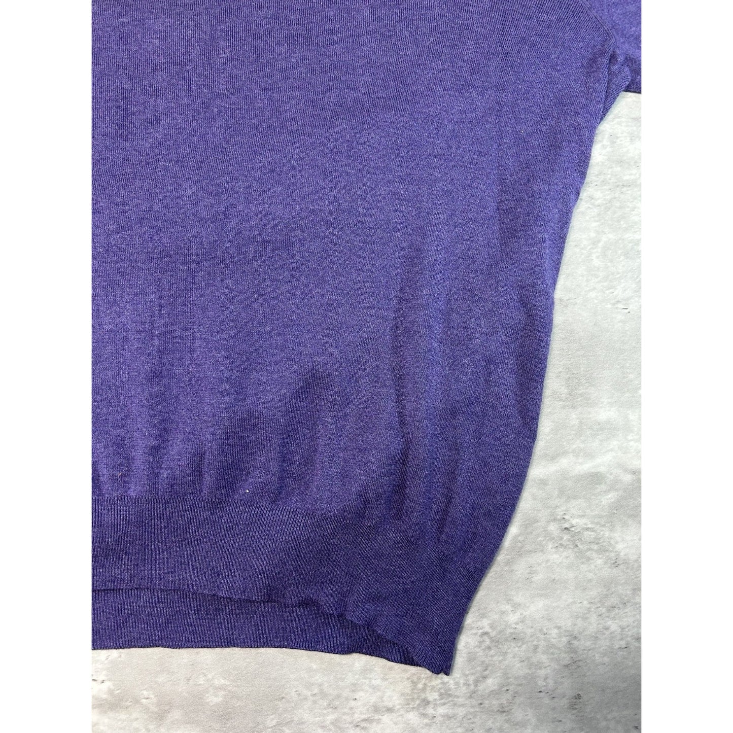 Vintage 90s Polo Ralph Lauren Embroidered Pony V-Neck Knit Sweater Size XL