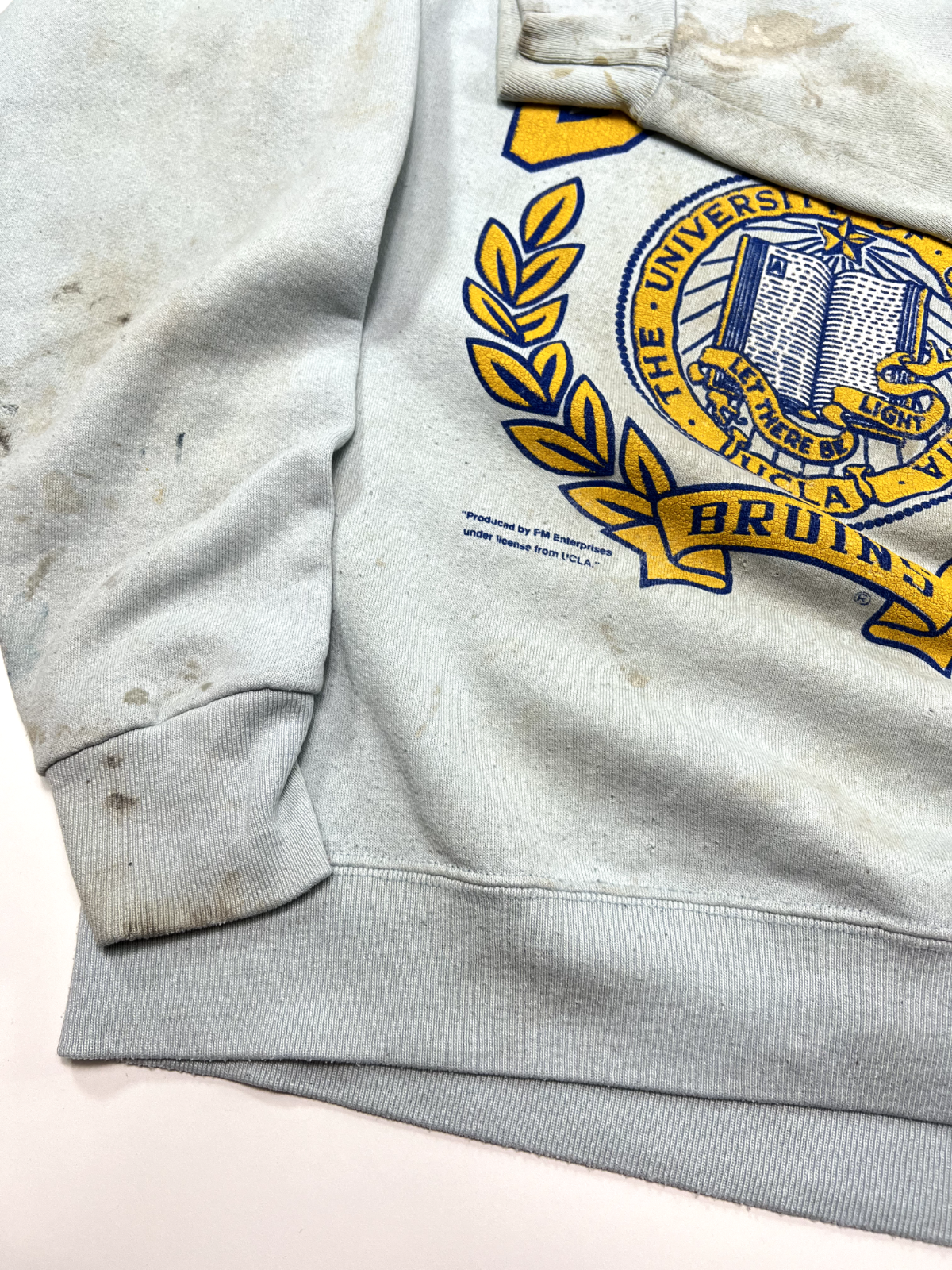 Vintage 80s/90s UCLA Bruins Collegiate Crest Front & Back Sweatshirt Size Large