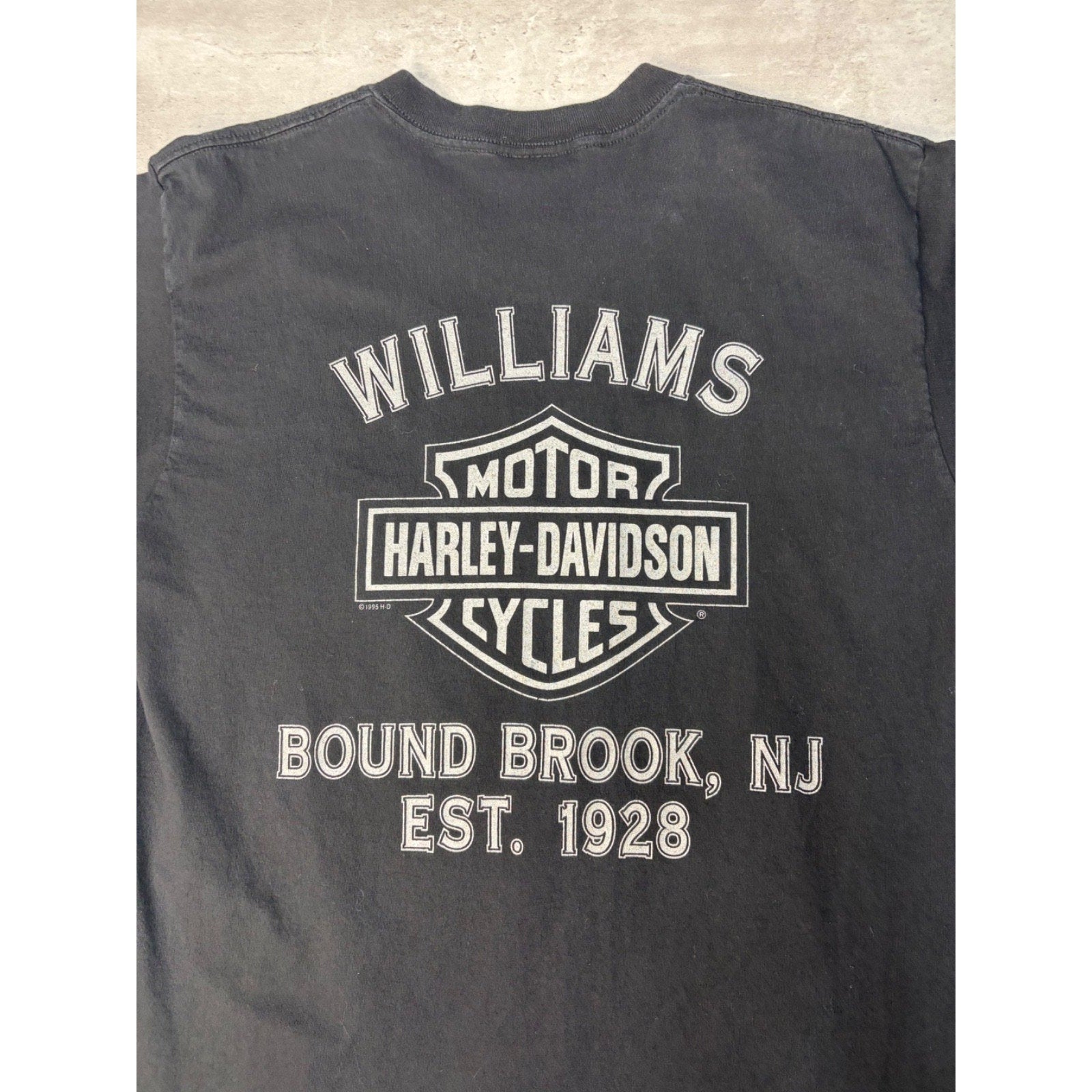 1996 Harley Davidson Genuine Motorcycles Spellout Graphic T-Shirt Size Large