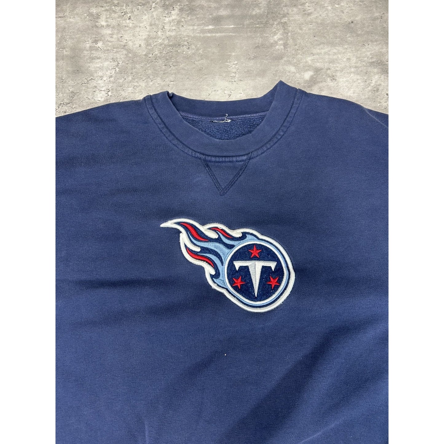 Vintage Tennessee Titans NFL Embroidered Logo Football Sweatshirt Size 2XL