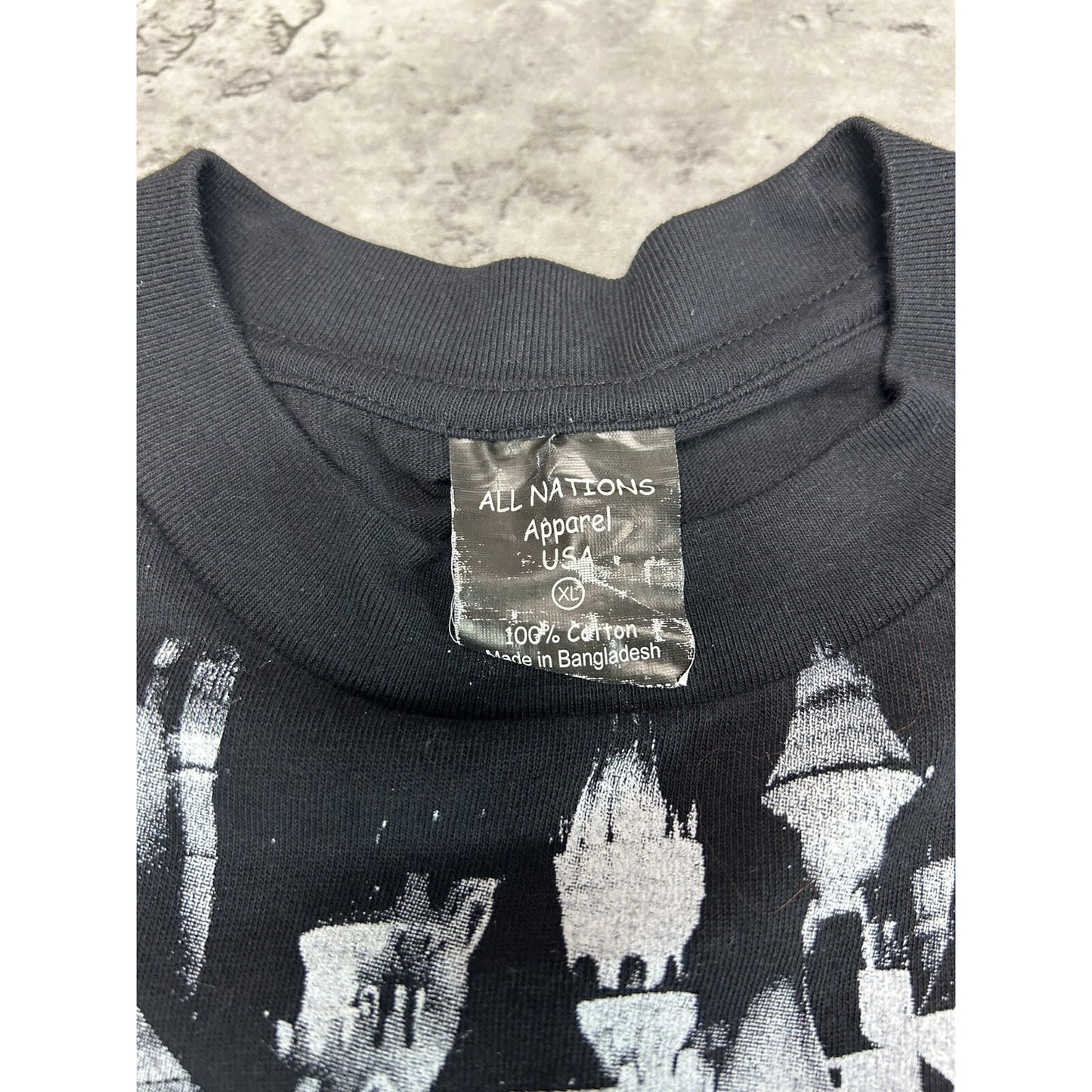 Vintage 90s Las Vegas All Over Print Destination Graphic T-Shirt Size XL