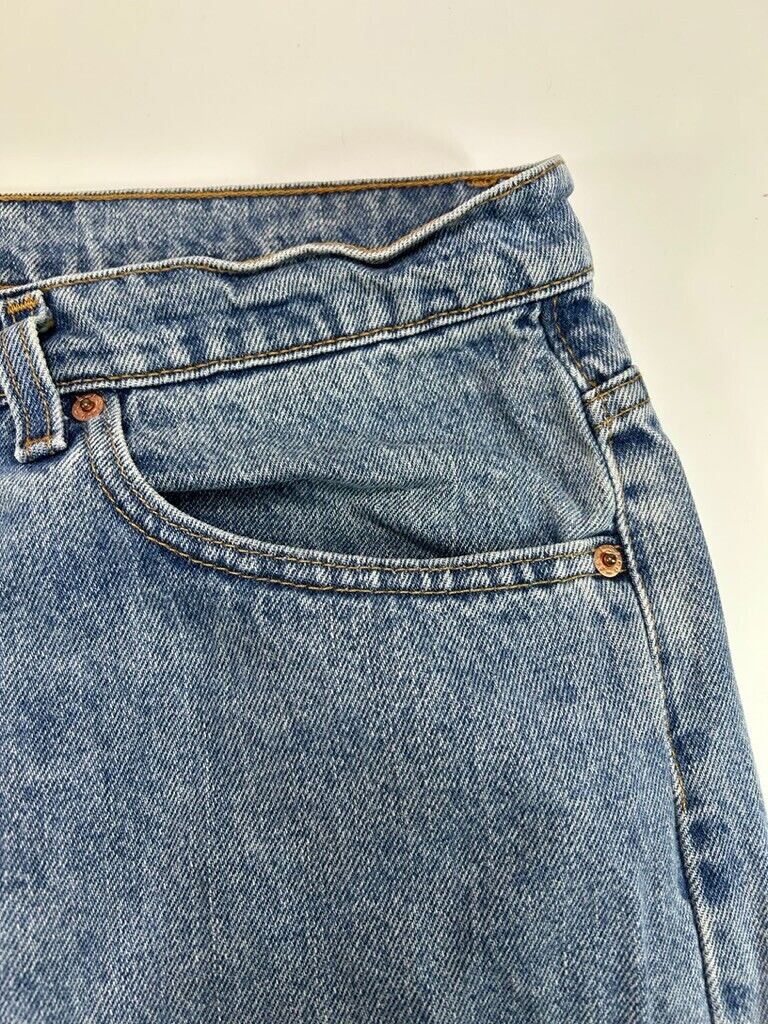 Vintage 90s Levis 550 Red Tab Medium Wash Denim Pants Size 36W