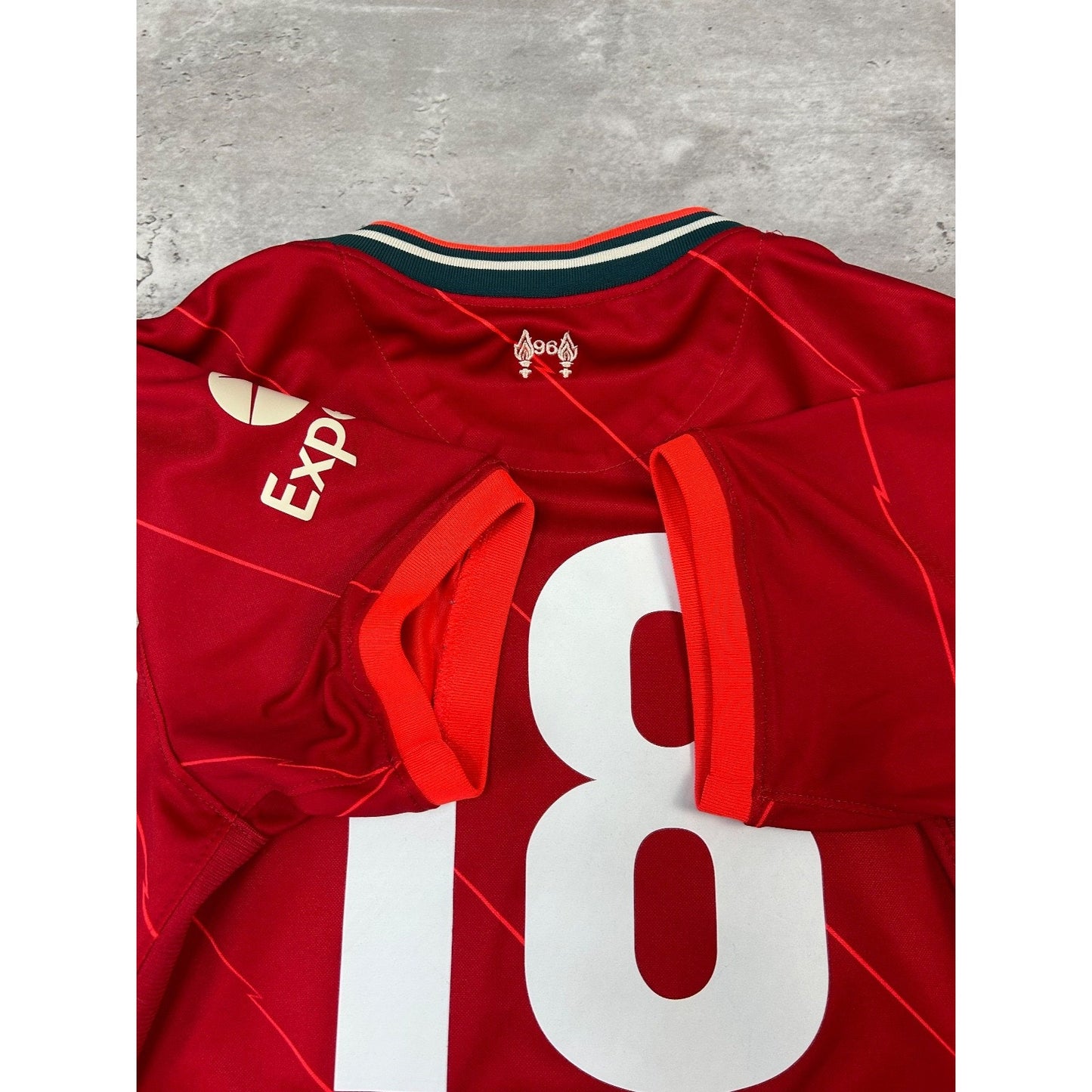 Vintage Womens Liverpool LFC #18 Nike Soccer Jersey Size Medium Red