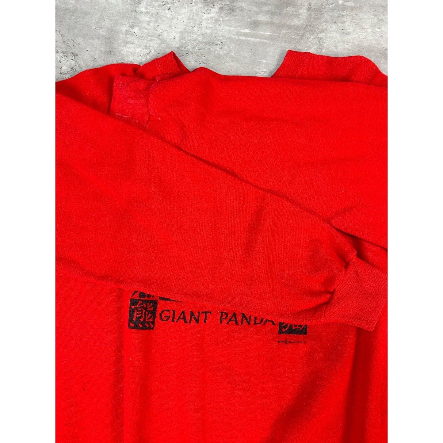 Vintage 1988 San Diego Zoo Giant Panda Graphic Destination Sweatshirt Size XL
