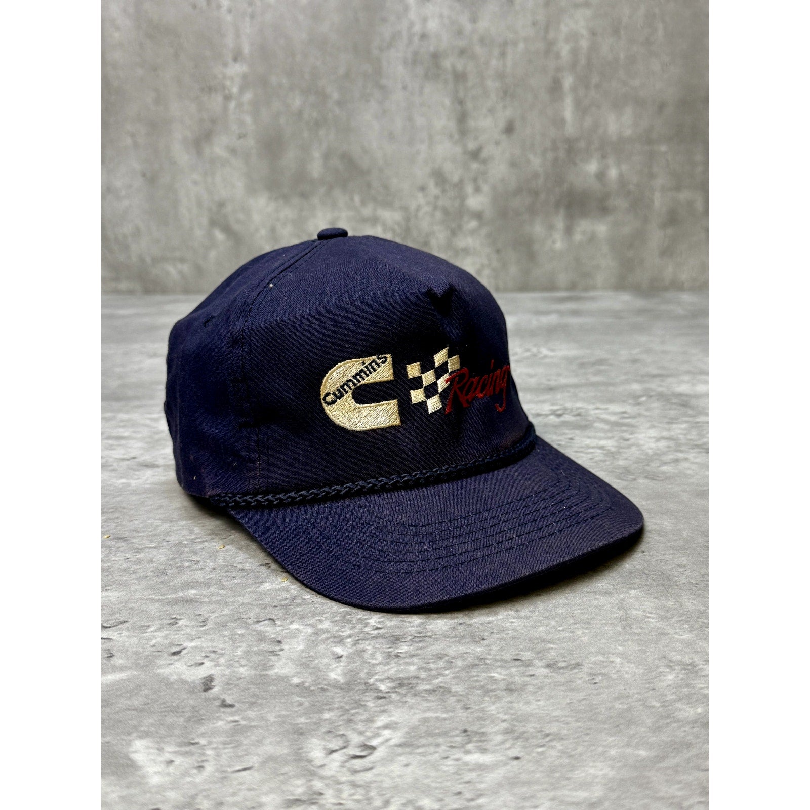 Vintage Cummins Racing Team Embroidered Logo Snapback Hat OSFA