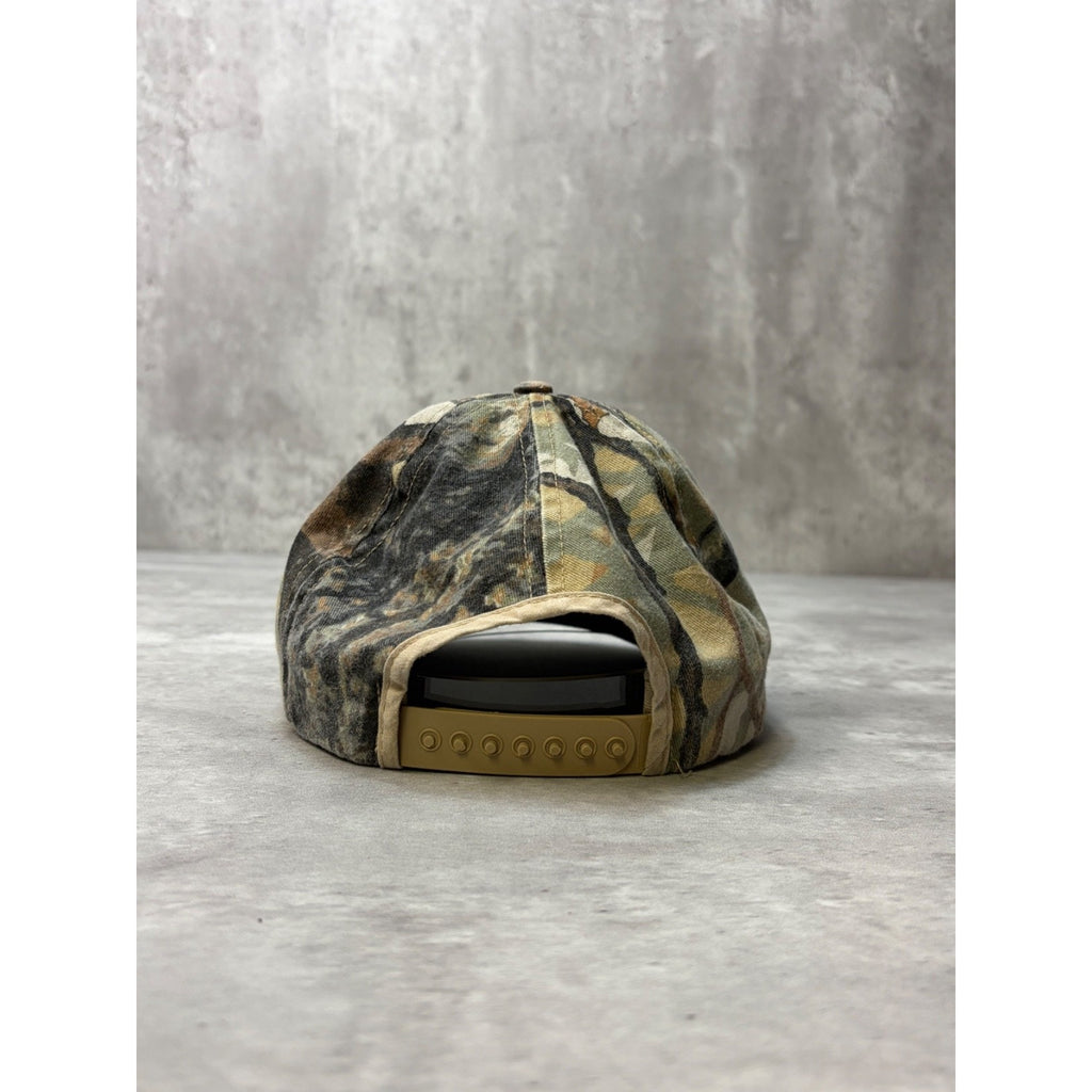 Vintage Blank Tree Camo Hunting Snapback Hat OSFA