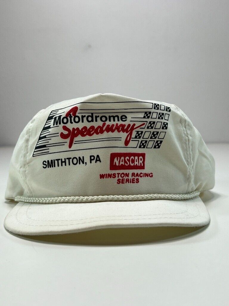 Vtg 80s Nascar Winston Racing Motordome Speedway Spellout Snapback Hat OSFA