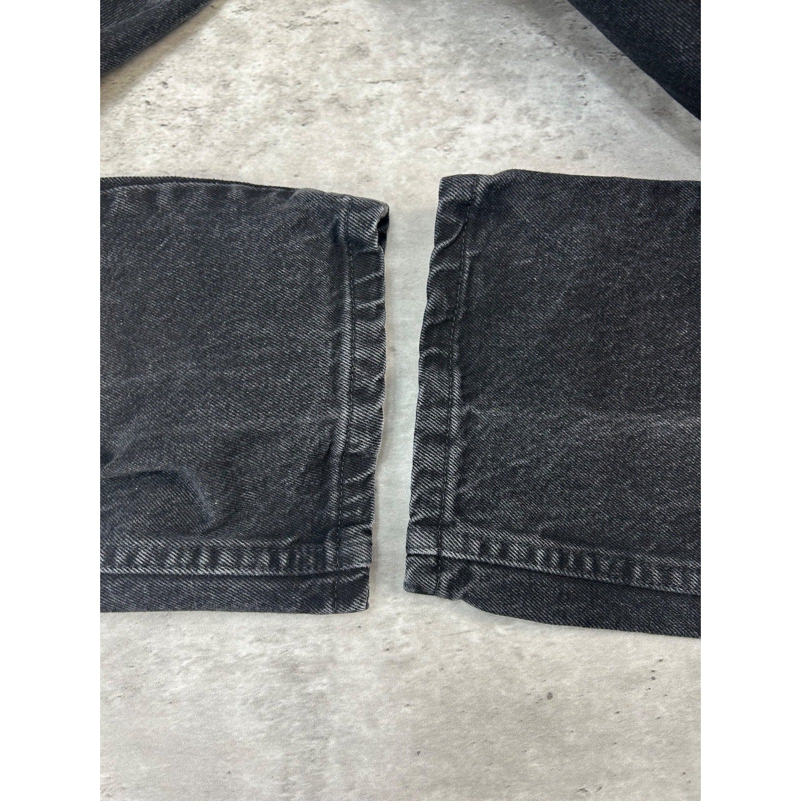 Vintage 90s Rustler Black Denim Straight Leg Pants Size 33