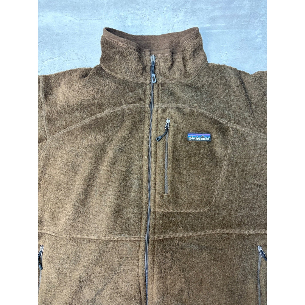 Vintage Patagonia Rhythm Brown Earth Tone Full Zip Fleece Sweatshirt Size XL
