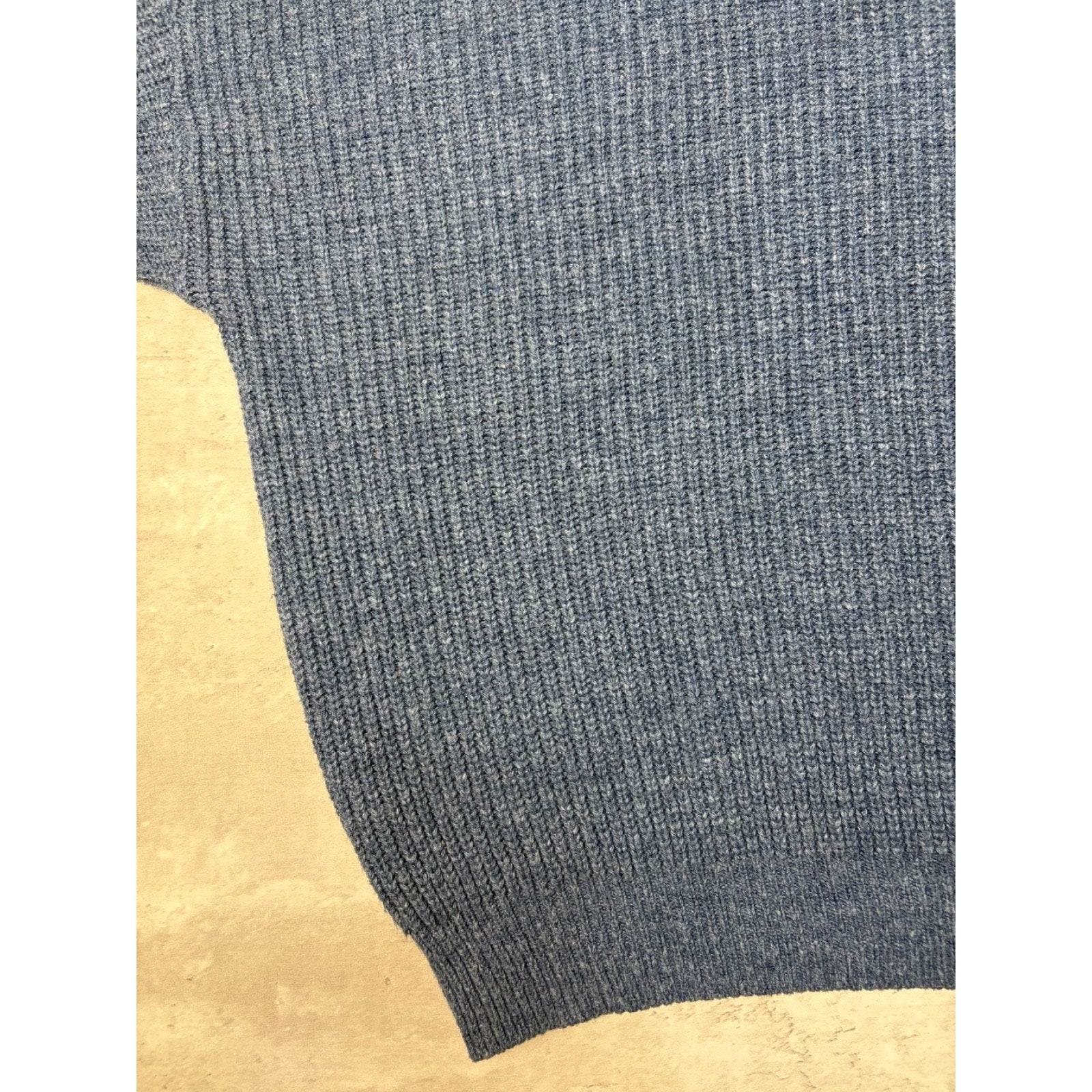 Vintage Backroad Blues Ribbed Pullover Blue Knit Sweater Size XL