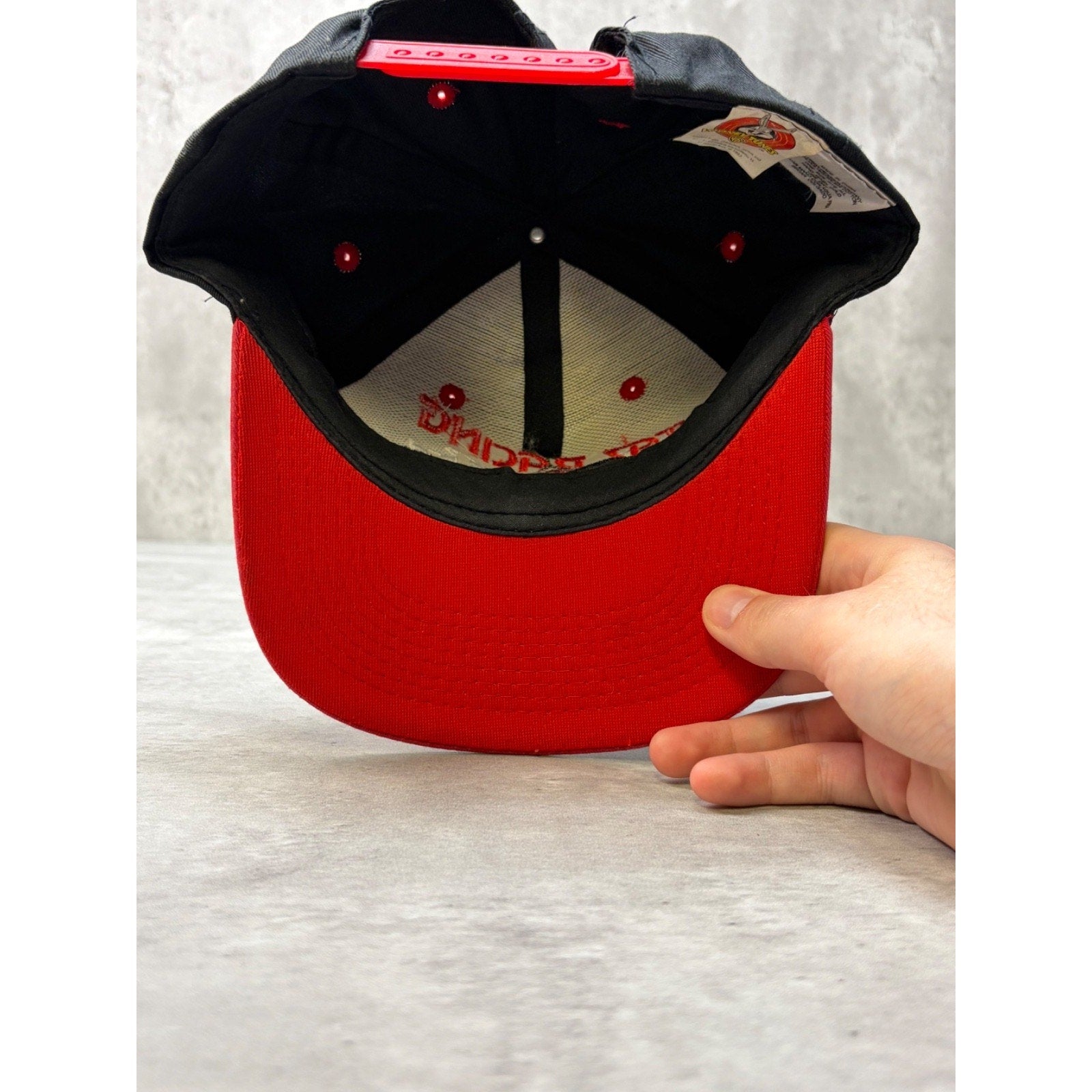 Vintage 1997 Nascar Looney Tunes Taz Racing Embroidered Snapback Hat OSFA