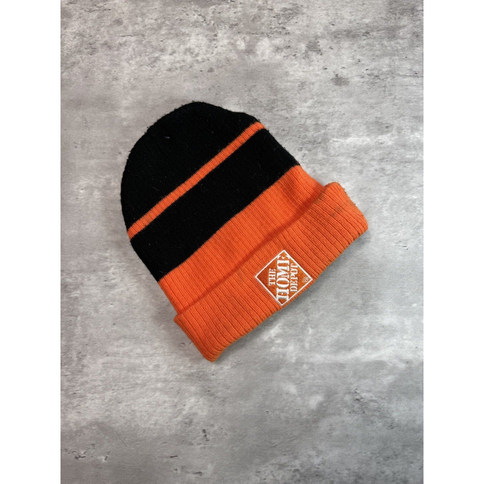 Vintage Tony Stewart #20 Home Depot Racing Nascar Beanie Hat OSFA Black/Orange