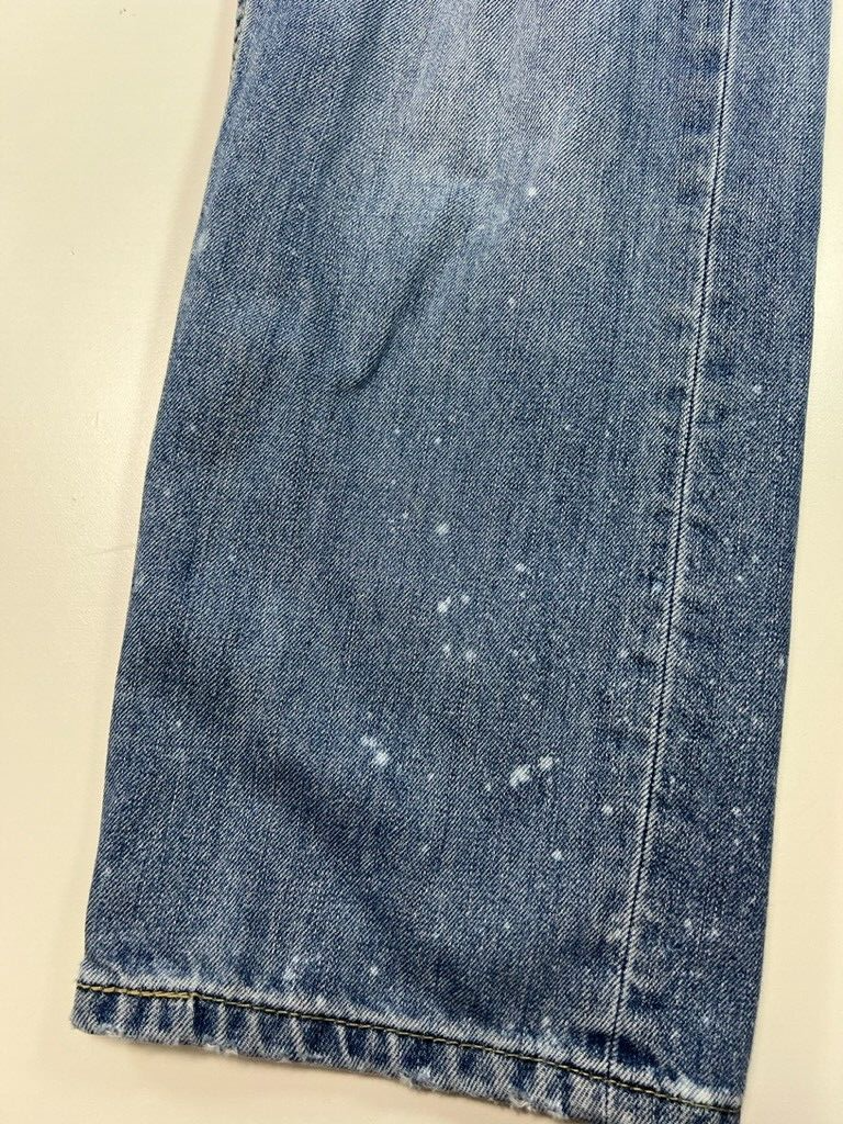 Vintage Levi's 505 Red Tab Straight Fit Light Wash Denim Pants Size 36 Blue