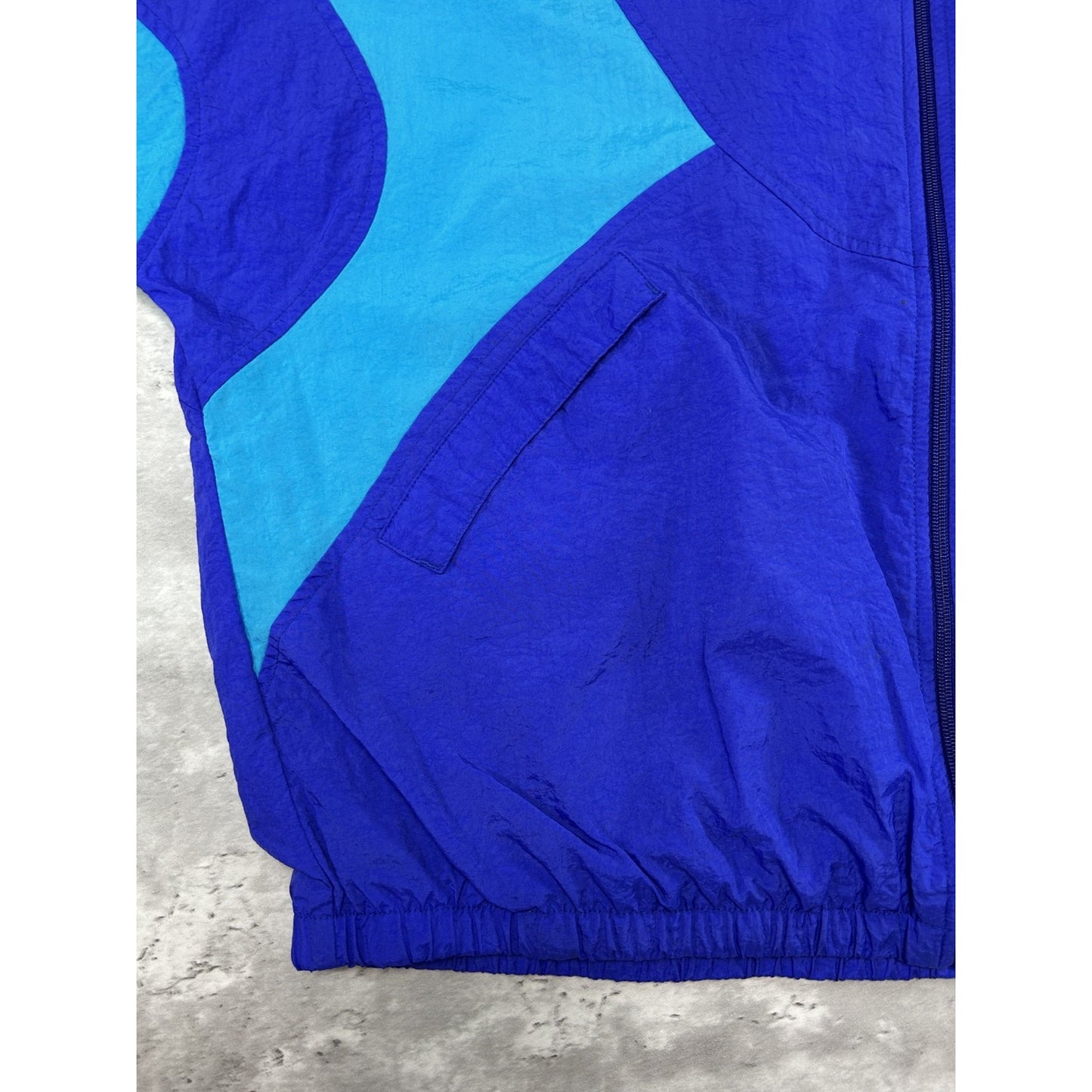 Vintage 80s/90s Nike Embroidered Logo Full Zip Windbreaker Jacket Size Large
