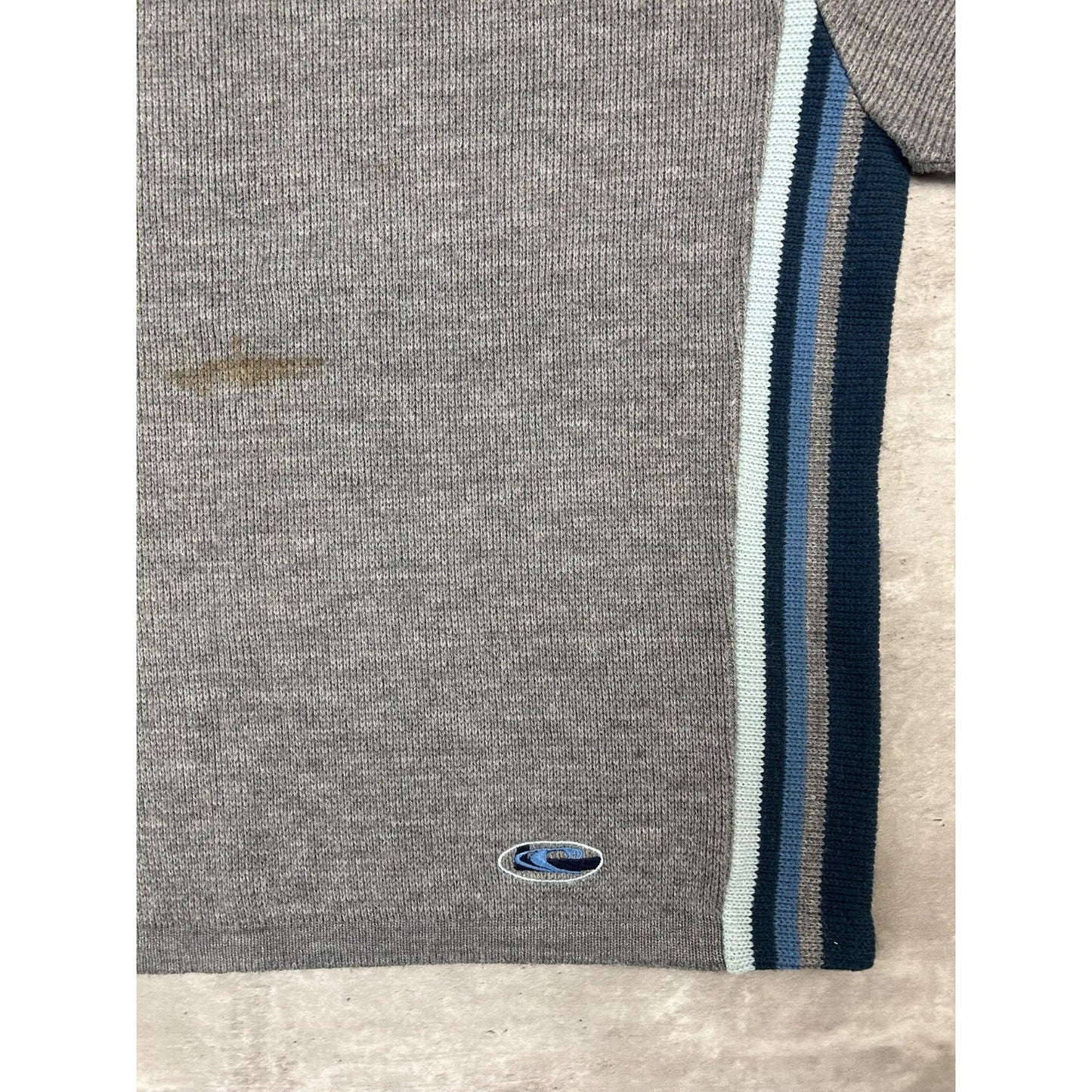 Vintage 90s O'Neill Embroidered Logo Striped Pullover Knit Sweater Size Large