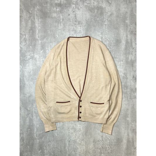 Vintage 1990s/1980s Earth Tones Button Down Knit Cardigan Sweater Size large