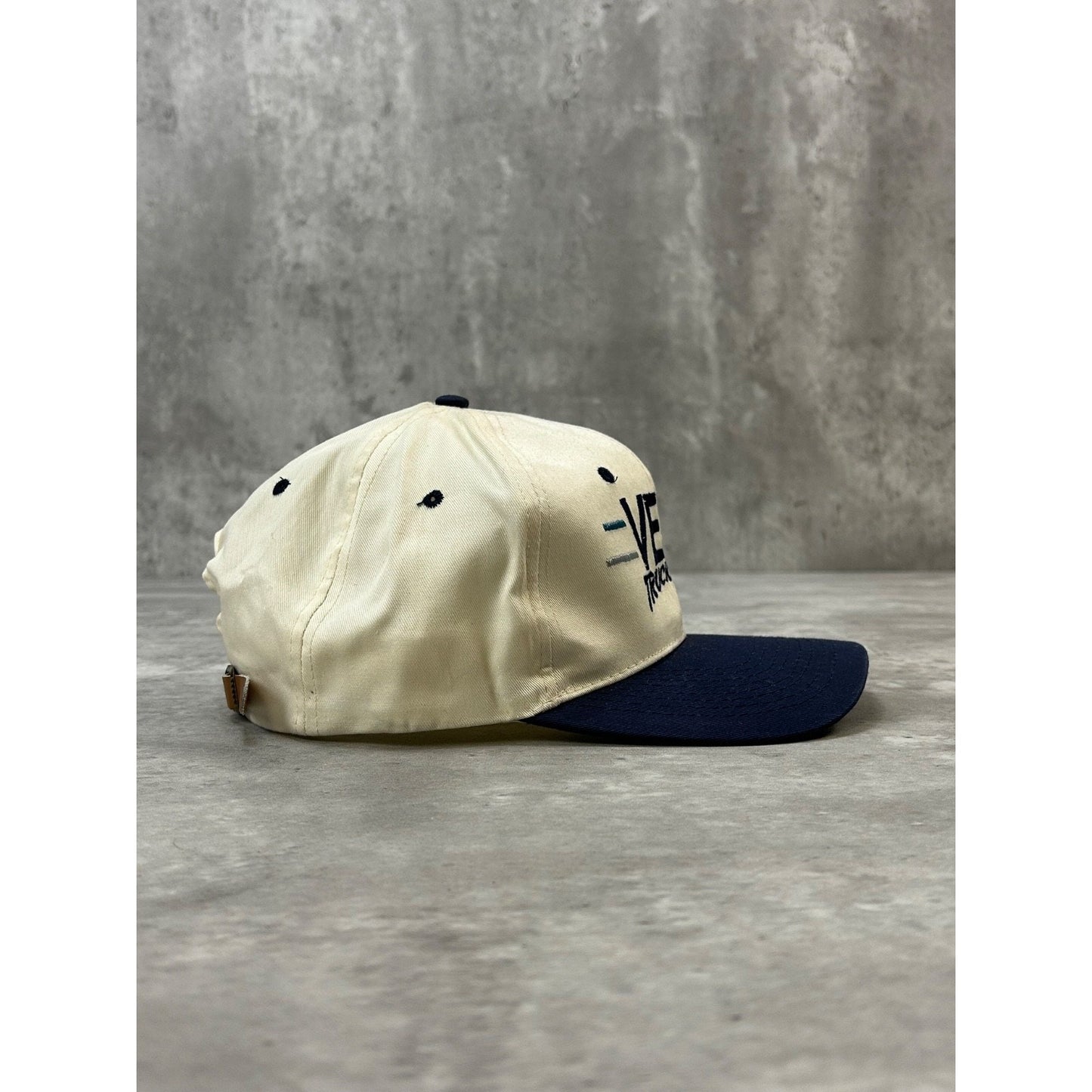 Vintage 90s Veri Trucking Embroidered Spellout Strapback Hat OSFA