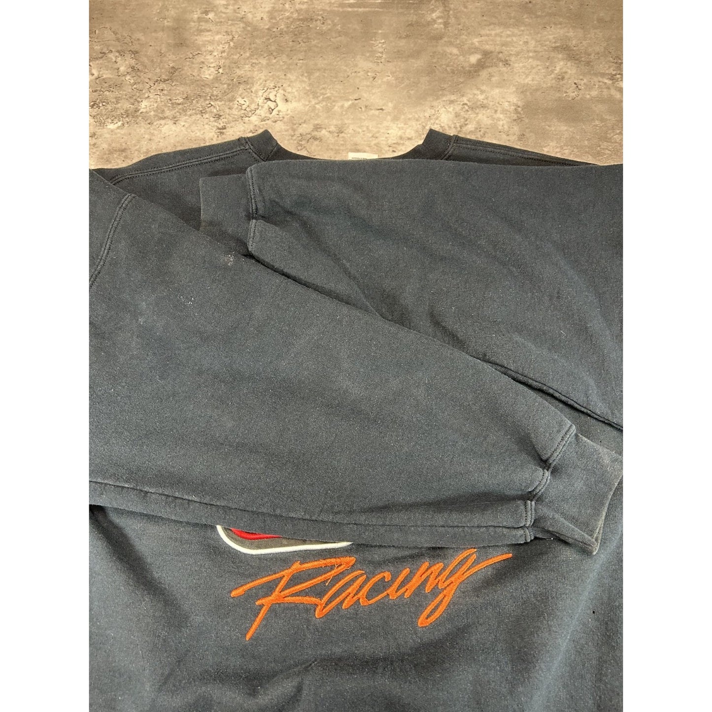 Vintage 90s McFadden Jr. #51 Racing Embroidered Graphic Sweatshirt Size 2XL