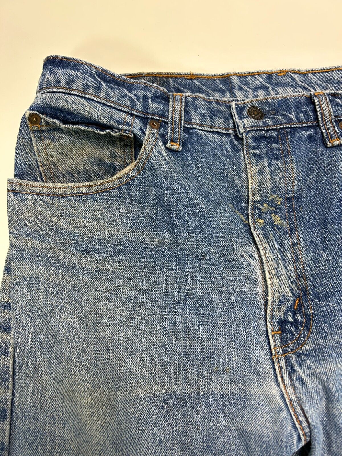 Vintage 90s Levis 505 XX Red Tab Medium Wash Denim Pants Size 33W Blue