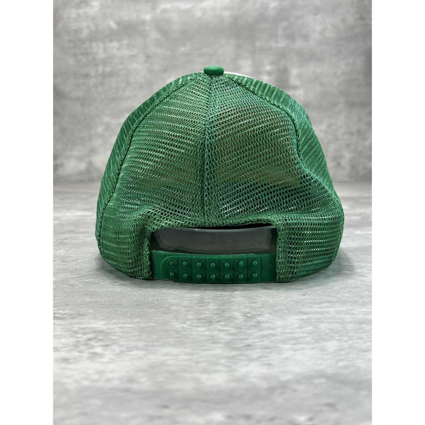 Vintage 1980s/90s John Deere Tractor Graphic Trucker Snapback Hat OSFA Green