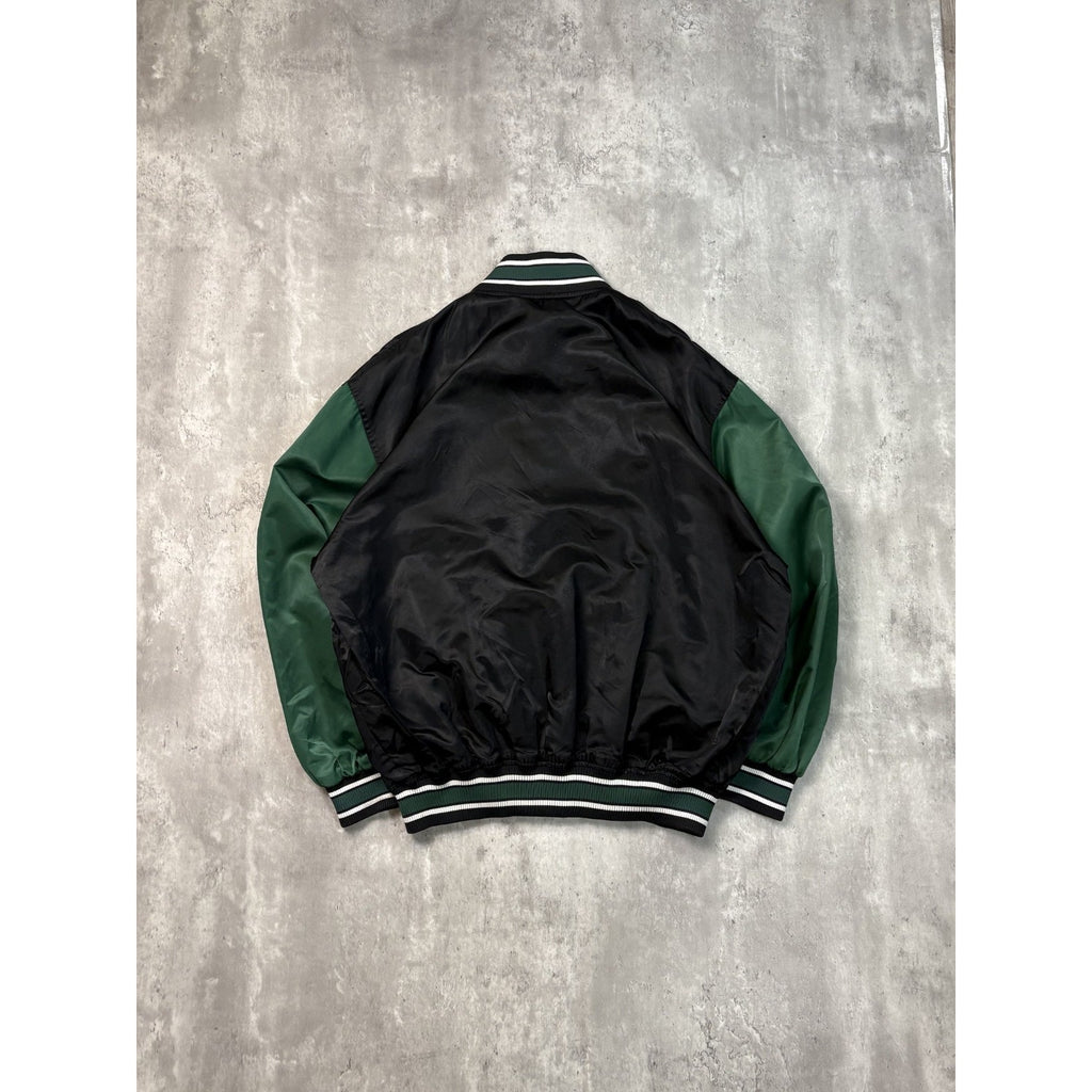 Vintage 90s Buffalo Bisons MiLB Starter Satin Bomber Jacket Size XL