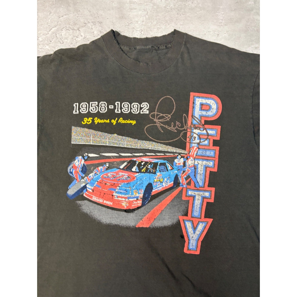 Vintage 1992 Richard Petty 35 Years Of Racing Nascar Graphic T-Shirt Size XL