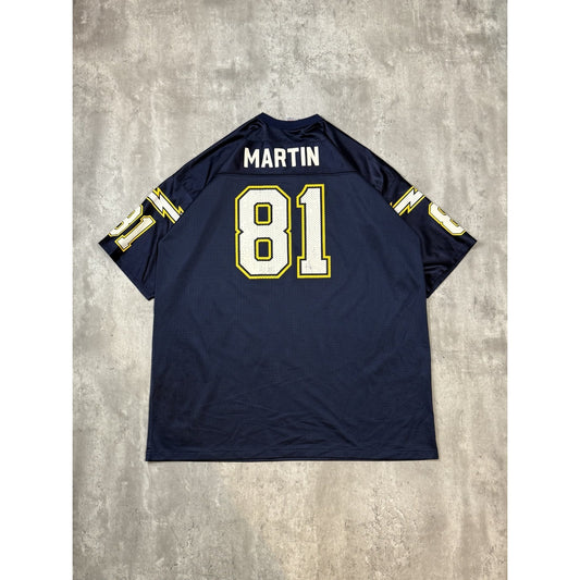 Vintage 90s Tony Martin #81 San Diego Chargers NFL Logo Athletic Jersey Size 2XL