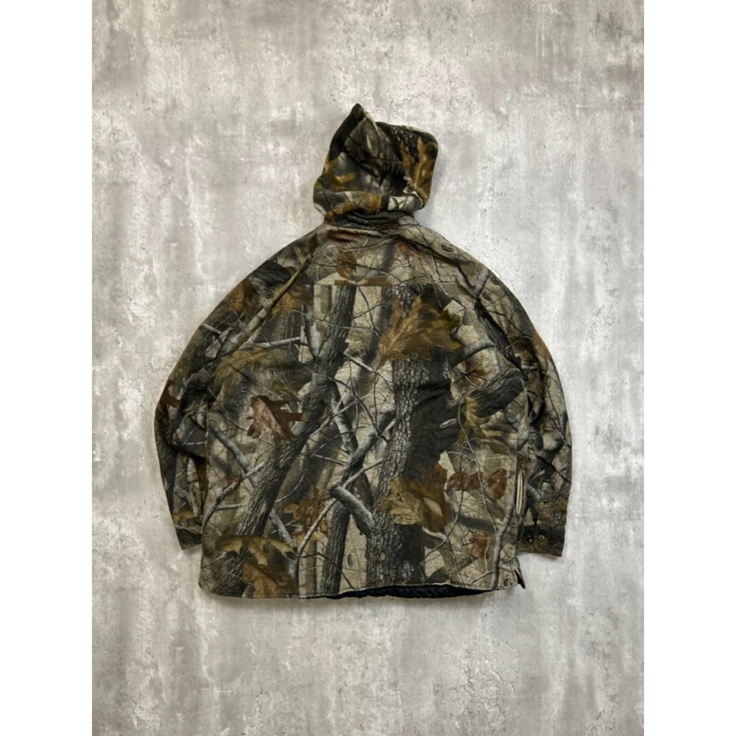 Vintage Pro Gear Realtree Hardwoods Full Zip Hooded Hunting Jacket Size 2XL