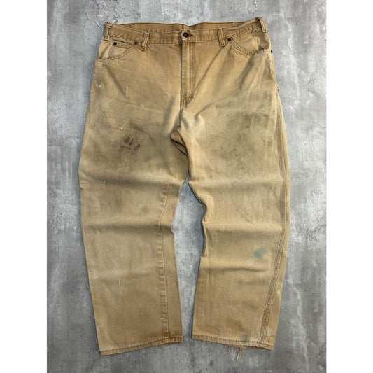 Vintage Dickies Canvas Workwear Carpenter Pants Size 40 Beige