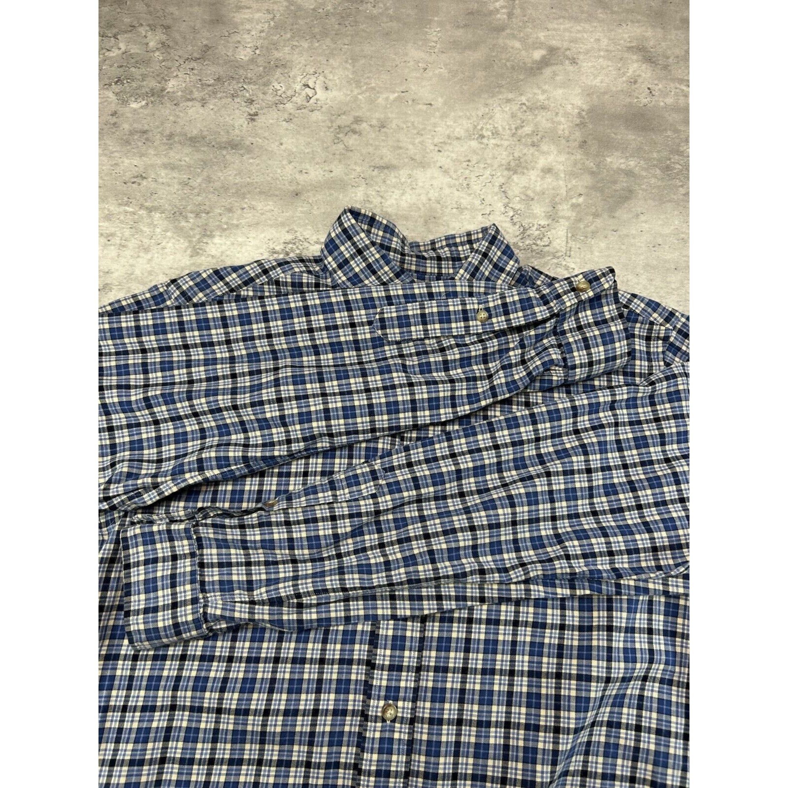 Vintage Polo Ralph Lauren Embroidered Pony Long Sleeve Button Up Shirt Size Medium