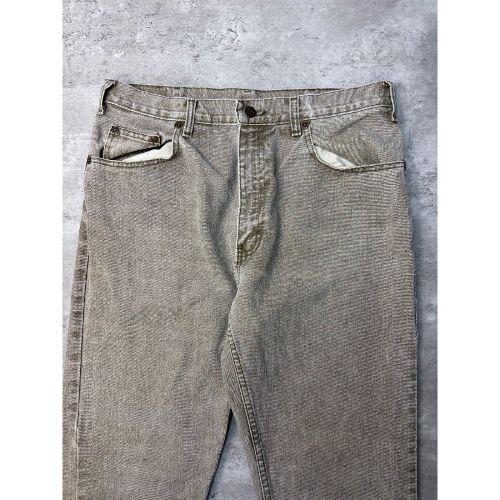 Vintage 90s Gap Gray Wash Denim Pants Size 33