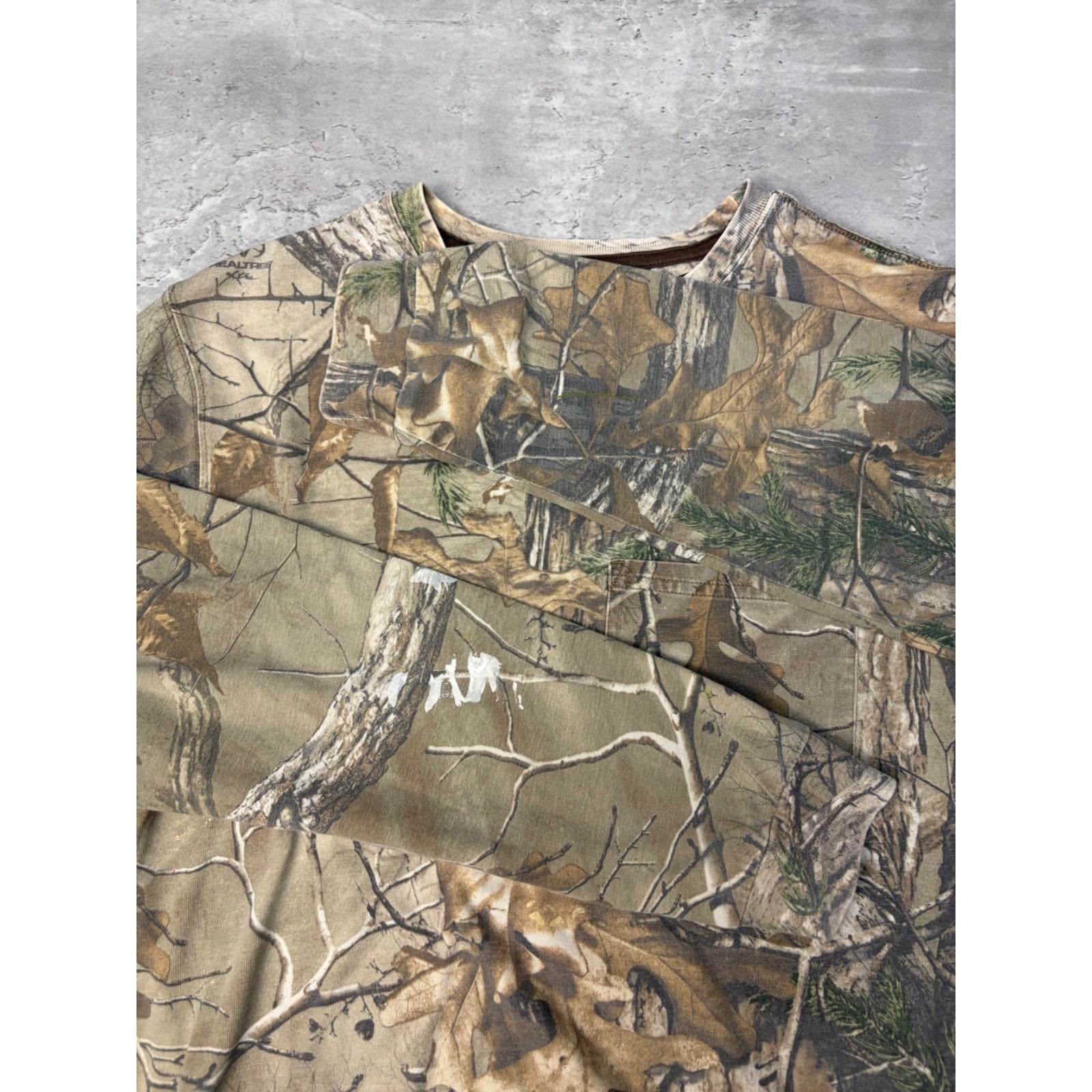 Vintage Street Legal Realtree Xtra Long Sleeve Camo Hunting T-Shirt Size Medium