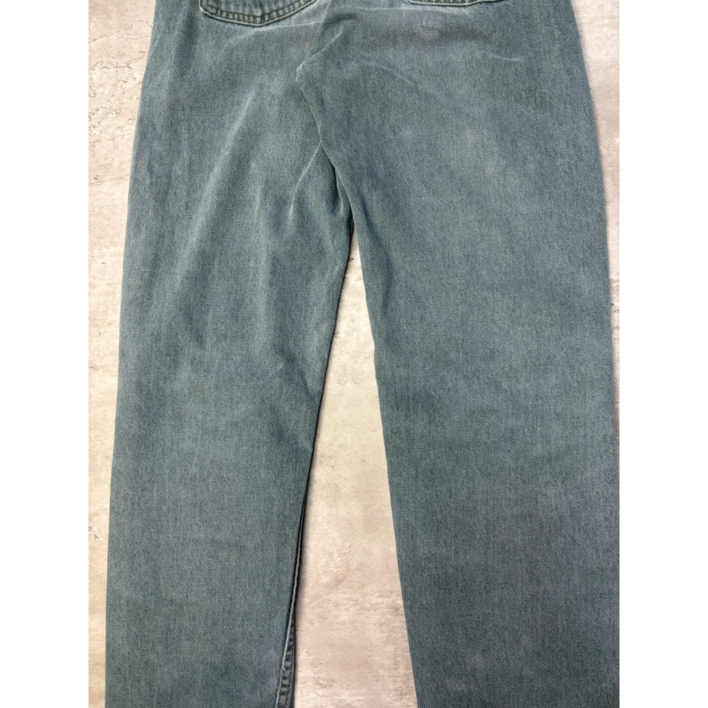 Vintage Levis Black Tab Green Wash Denim Pants Size 28